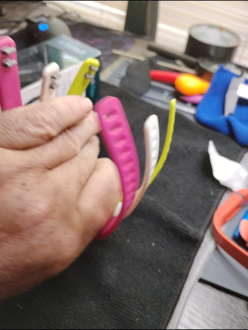 Fitbit Flex Wireless Wristband - Pink/White/Yellow Bands